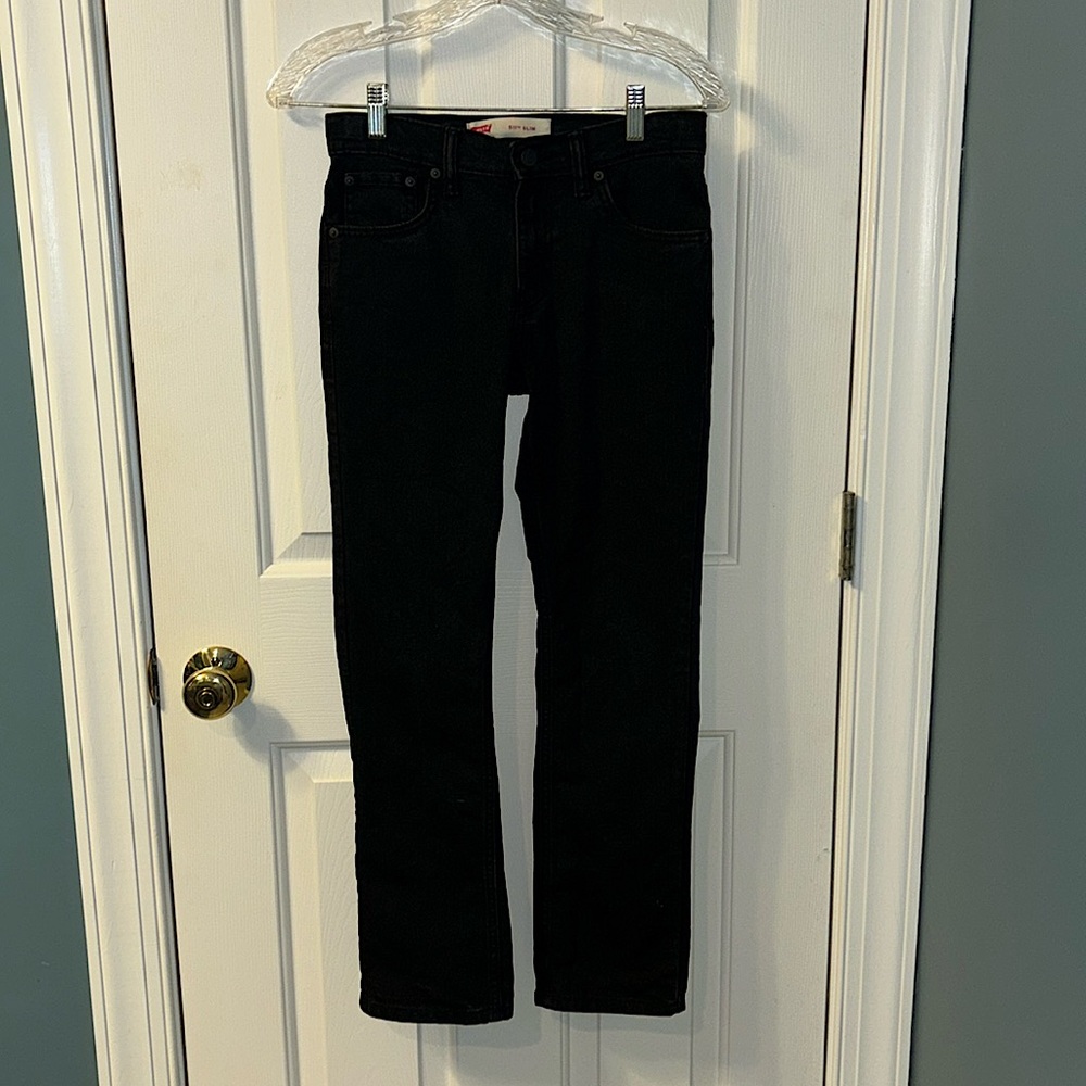 Children’s Kid’s Levi’s 511 Slim Black jeans Size 12 regular 26 x 26